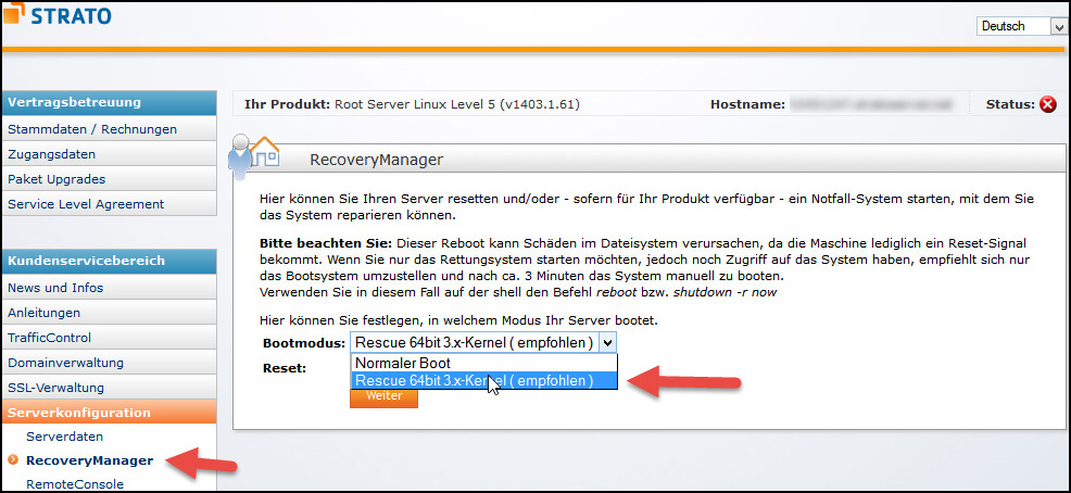 Strato Recovery Manager