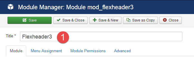 Flexheader Module Settings 1